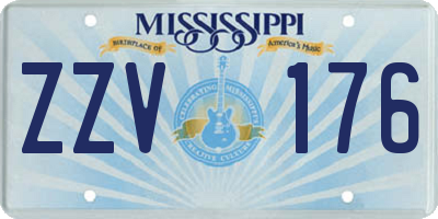 MS license plate ZZV176