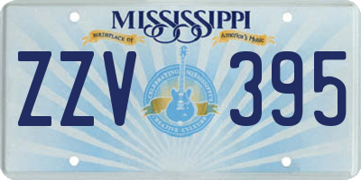 MS license plate ZZV395