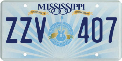 MS license plate ZZV407