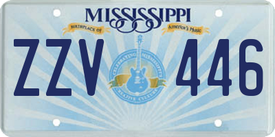 MS license plate ZZV446