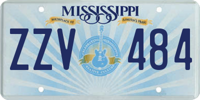 MS license plate ZZV484