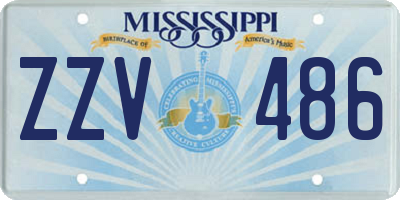 MS license plate ZZV486