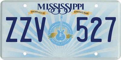 MS license plate ZZV527