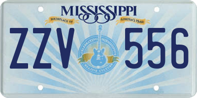 MS license plate ZZV556