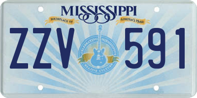 MS license plate ZZV591