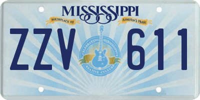 MS license plate ZZV611