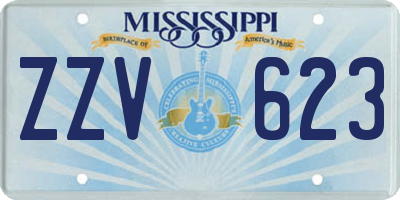 MS license plate ZZV623