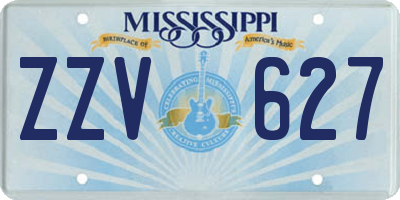 MS license plate ZZV627