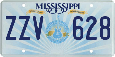 MS license plate ZZV628