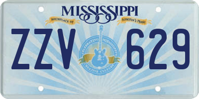 MS license plate ZZV629