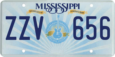 MS license plate ZZV656