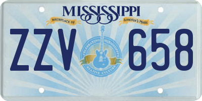 MS license plate ZZV658