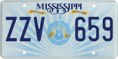 MS license plate ZZV659