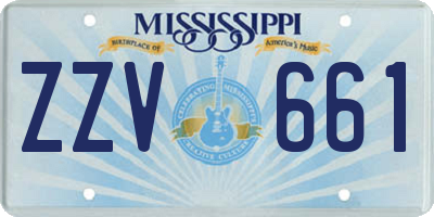 MS license plate ZZV661