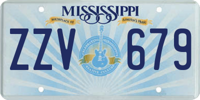 MS license plate ZZV679