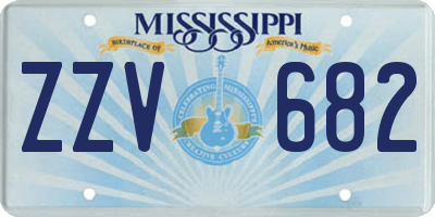 MS license plate ZZV682