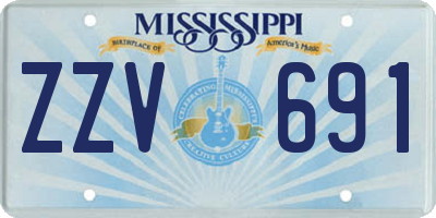 MS license plate ZZV691