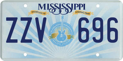 MS license plate ZZV696