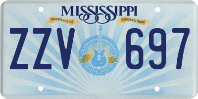 MS license plate ZZV697