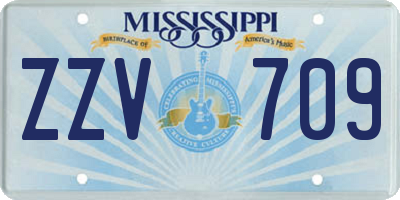 MS license plate ZZV709