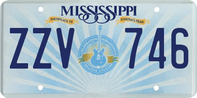 MS license plate ZZV746