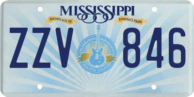 MS license plate ZZV846