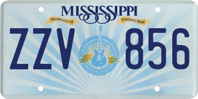 MS license plate ZZV856