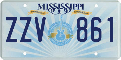 MS license plate ZZV861