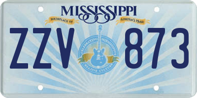 MS license plate ZZV873