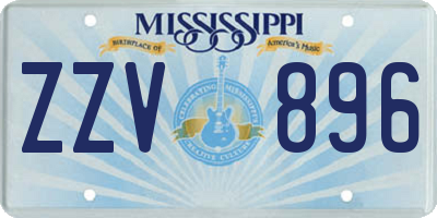 MS license plate ZZV896