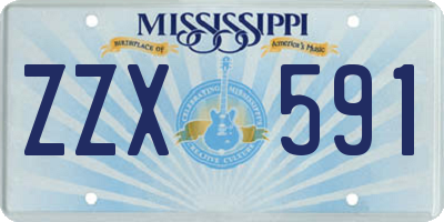 MS license plate ZZX591