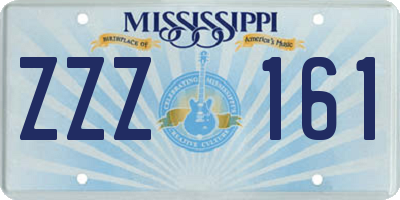 MS license plate ZZZ161