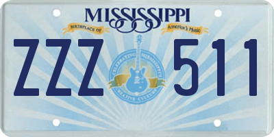 MS license plate ZZZ511