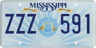 MS license plate ZZZ591