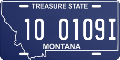 MT license plate 100109I