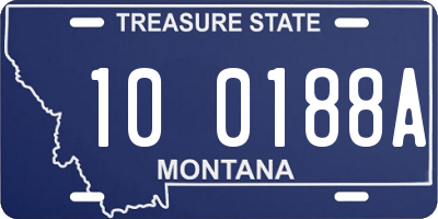 MT license plate 100188A