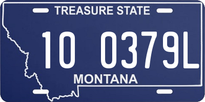 MT license plate 100379L