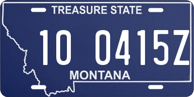 MT license plate 100415Z