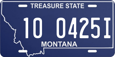 MT license plate 100425I