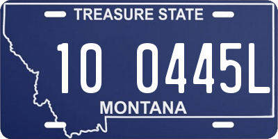 MT license plate 100445L