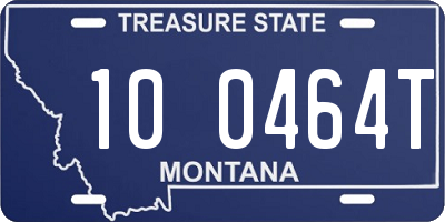 MT license plate 100464T