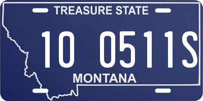 MT license plate 100511S