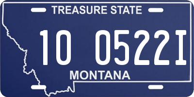 MT license plate 100522I