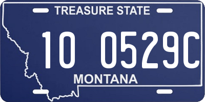 MT license plate 100529C