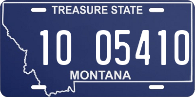 MT license plate 100541O