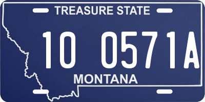 MT license plate 100571A