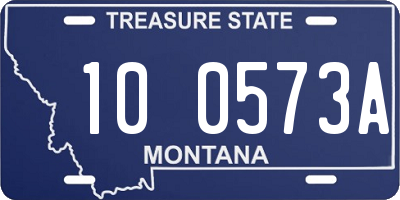 MT license plate 100573A