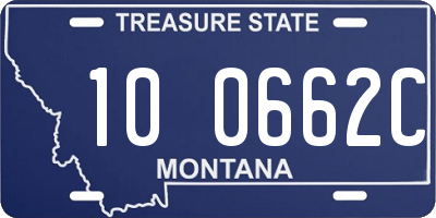 MT license plate 100662C