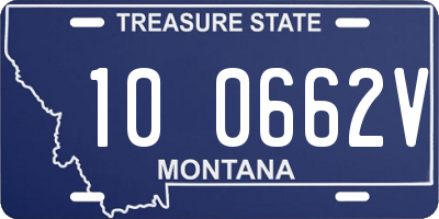 MT license plate 100662V