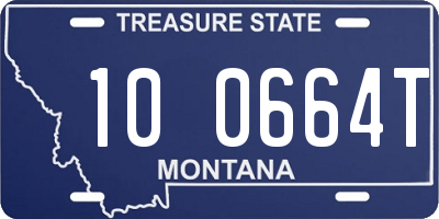 MT license plate 100664T